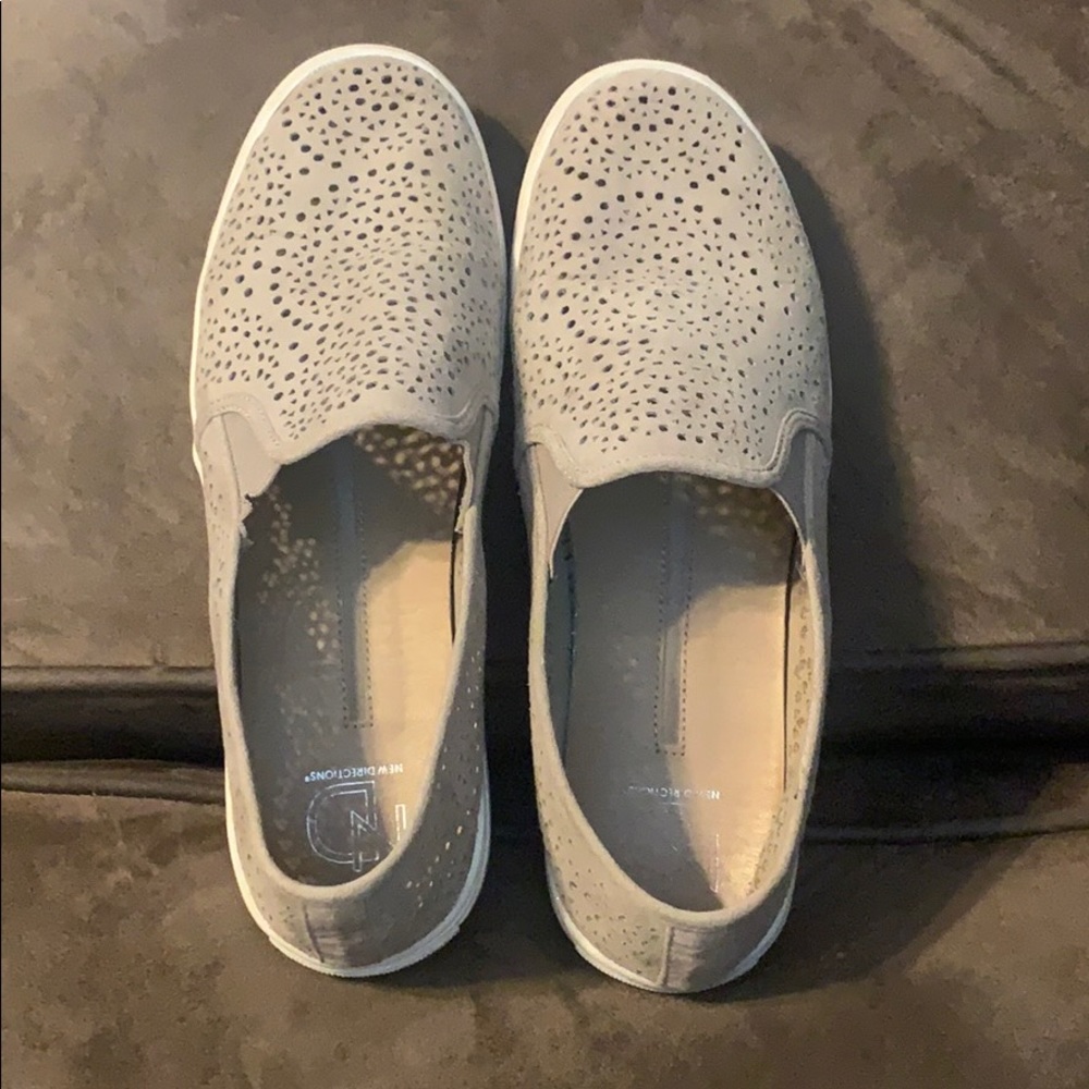 3/$10 Tan slip on sneaker